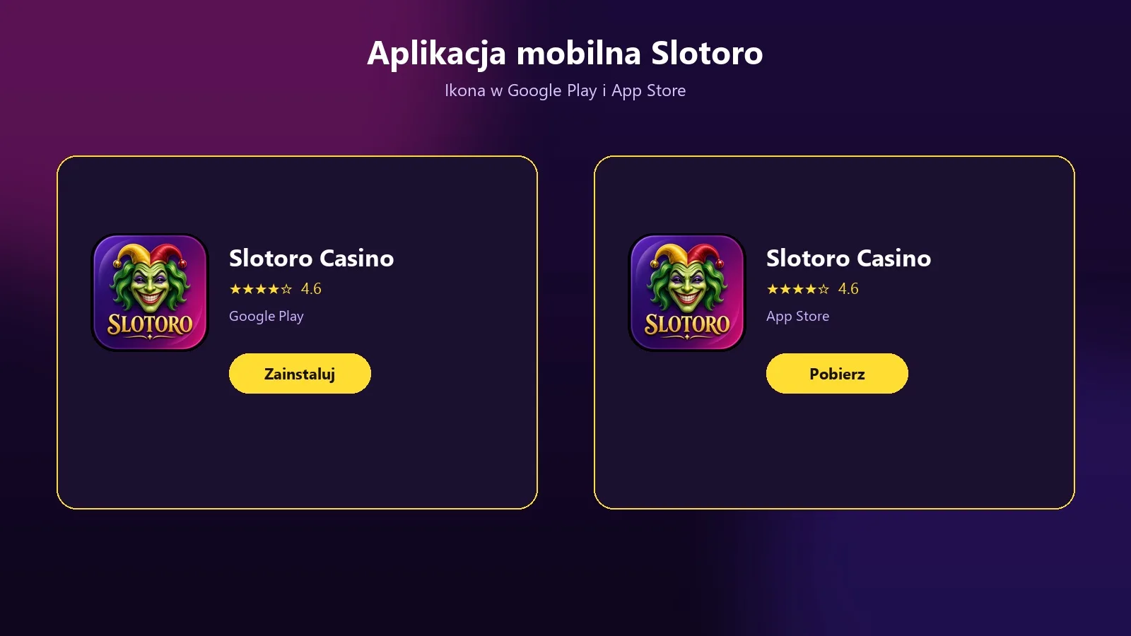 Pobieranie aplikacji Slotoro